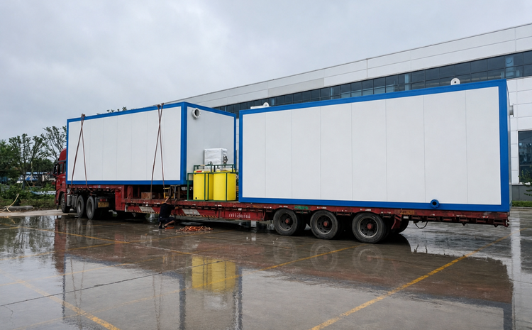 Wastewater treatment equipment for remote sites